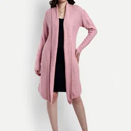 CREATIVE LINE Knitted Longline Wool Shrug image 1