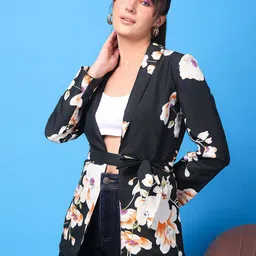 Cation Floral Printed Tie-Up Shrug-picture-35