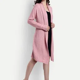 CREATIVE LINE Knitted Longline Wool Shrug image 3