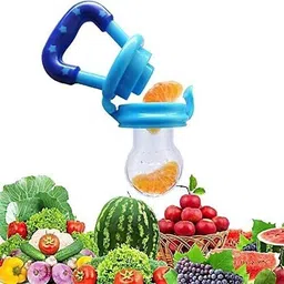 pristu Silicone Food Nibbler with 2 Extra Mesh Nipples for Fruit and Veggie Teether and Feeder image 2