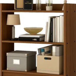 enigmatic woodworks Bookshelf for Home & Office | Multipurpose Wooden Storage Rack for living room Engineered Wood Open Book Shelf image 3