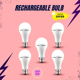 sacro Rechargeable Emergency Bulb Inverter Bulb, 3Hr Battery Backup_Pack of 5 P269 3 hrs Bulb Emergency Light-picture-11