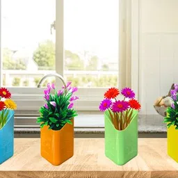 hi-mak Wall-Mounted Vertical Garden Planters, Multi Decorative Pots Plant Container Set image 3