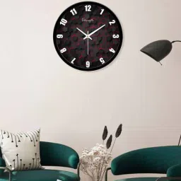 3D Hexagon Printed Plastic Wall Clock In Grey By VibeCrafts-picture-29