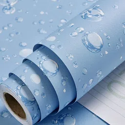 nuwallpaper 500 cm Blue 3D Wall Stickers for Wall, Instant wall Magic for Bedroom, Living Room Self Adhesive Sticker-picture-11