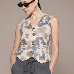 pp productions Printed Women Waistcoat image 1