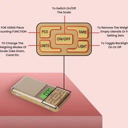 VBR's Group 200 x 0.01Gram Jewellery Pocket Scale With High Precision For Gold, Silver Weighing Scale image 4