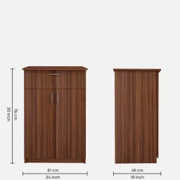 woodbuzz Betel Cabinet in Walnut Finish image 2