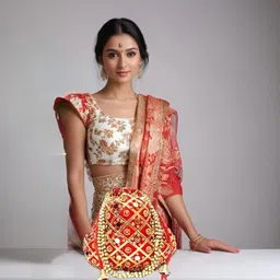 sml hub Women Red Potli image 4