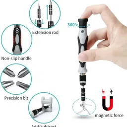 nispruhay 115 in 1 Precision Screwdriver Set Electronics Magnetic PC Repair Tool Kit Standard Screwdriver Set image 5