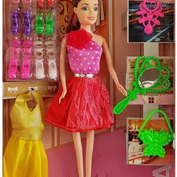 goshoppe enterprises New Fashion Doll With Shoes & Fashion Accessories Kit Play Set For Girls-picture-38
