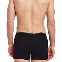 BODYX Men Pack Of 2 Printed Pure Combed Cotton Trunks BX04T-NAVW-2-XL image 3