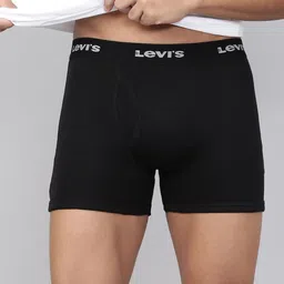 Levis Men Pack Of 5 Black & Grey Assorted Cotton Trunks image 4