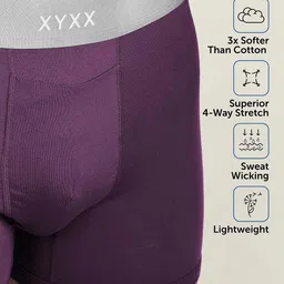 XYXX Men Pack Of 3 Antimicrobial Sweat Wicking Illuminati Trunks image 5