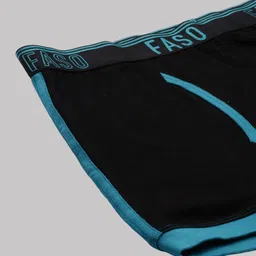 FASO Colourblocked Cotton Ultrasoft Trunk - FA1506-SQ-DKTEALGRN image 3