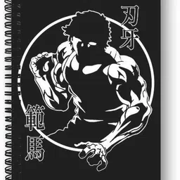 goku ki dukan Baki Hanma Anime Notebook |Free Stickers A5 Diary Unruled 150 Pages-picture-41