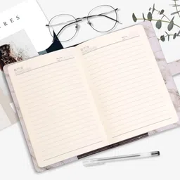 atha Diary with Lock A5 PU Leather Journal Personal Organizer Diary Book A5 Notebook Signal Line 192 Pages image 3