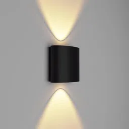 bellgrey 2 Way LED Indoor & Outdoor Lamp Up/Down Right/Left Elevation Light Rustproof & Waterproof Aluminum Body Black (Warm White) Post Light Outdoor Lamp image 2