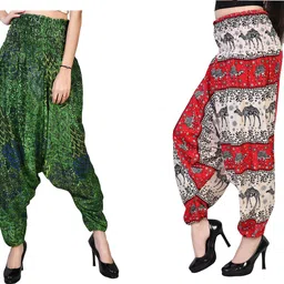 letz dezine Printed Rayon Women Harem Pants-picture-22
