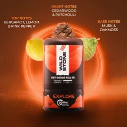 wild stone Explore Anti-Odour Roll On | Up to 72-hour Odour Control |Long-Lasting Freshness Deodorant Roll-on - For Men image 3