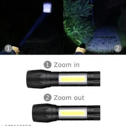 zeno volt Mini torch Zoomable Mini Flashlight 3 Light Mode for Camping Hiking Torch_0227 Torch image 2