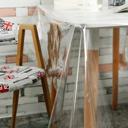 ambbi collections Transparent Solid Heat-Resistant, Waterproof (60x40) Table Cloth image 2