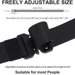 artisanwear Men & Women Casual Blue Nylon Belt image 3