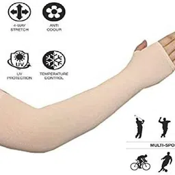 Hand Gloves / Arm Sleeves for Men & Women | Sun Protector Riding Gloves-image-11
