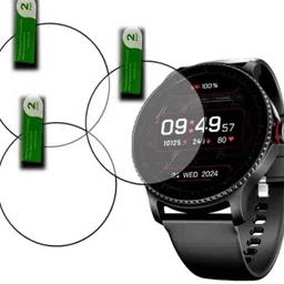 DB Tempered Glass Guard for BOAT LUNAR DISCOVERY 3.5 SMART WATCH TEMPERED GLASS (PACK OF 3)-image-13