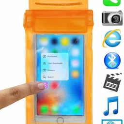 true desire Pouch for Mobile Rain Pouch Underwater Waterproof Transparent Case Cover For Mobile Phone ,Passport, Money image 3