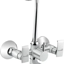 Qubix Wall Mixer With L Bend Mixer Faucet-image-1