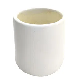 White Ceramic Bute Desk Pot By Gold Dust image 3