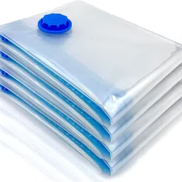 nd brothers 5Pack Vacuum Compression Storage Bags With Pump,Space Saver Sealer Bag ND240 Travel Storage Vacuum Bags image 3