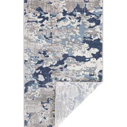 sapana carpet-mats Grey Abstract Polyester 4 ft X 6 ft Machine Made Carpet image 2