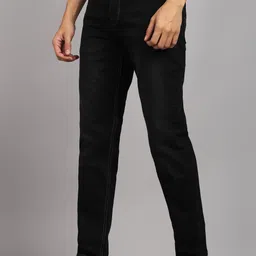 flying machine Men Slim Mid Rise Black Jeans image 3