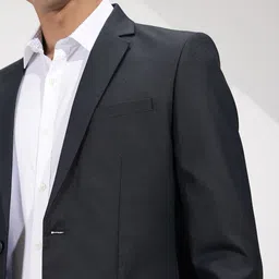 invictus Men Striped Single Breasted Formal Blazer image 2