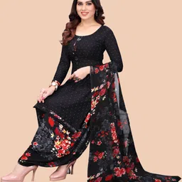 ayka clothings Unstitched Crepe Kurta & Churidar Material Printed-picture-22