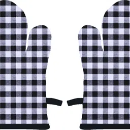 airwill Black Cotton Kitchen Linen Set image 1