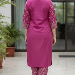 subhan clothing Women Printed Wool A-line Kurta image 2