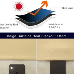 home stylish 274 cm (9 ft) Long Door Silk Blackout Curtain (Pack Of 2) image 2