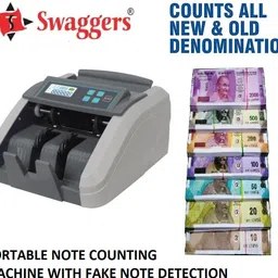 SWAGGERS Cash/Money/Note Counting Machine with MG, UV, IR Fake Note Detection and LCD Display Updated for All New and Old Currency-10,20,50,100,200,500,2000 Note Counting Machine image 3