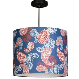 Colorful Ambee Round Multicolor Fabric Single Hanging Light by Green Girgit image 4