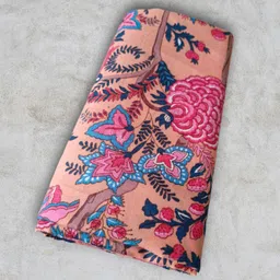 hoc Unstitched Pure Cotton Kurta Fabric Printed image 4