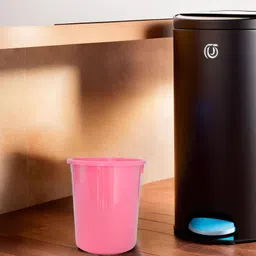 homestic Plastic Open Dustbin, Garbage Bin For Home 5Ltr.- Pack of 2 , Plastic Dustbin image 4