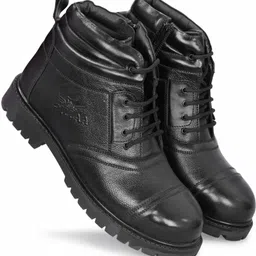 pillaa Liberty Police Ankle Boots PU Leather Anti-Skid TPR Steel Shank Boots For Men-picture-12