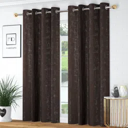 fabdrape 152.4 cm (5 ft) Polyester Room Darkening Window Curtain (Pack Of 2)-picture-20