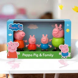 mahi zone Peppa Pig Family Set of 4, Peppa Pig, George, Daddy Pig, Mommy Pig Toys _M590-picture-30