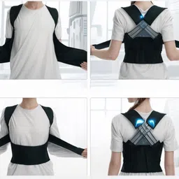 leosportz Adjustable pro elastic posture compression support Posture Corrector image 3