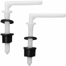 beuwfel Toilet Seat L Type Screw Hinges for Modern Commode Custom Fit Toilet Seat Lid Lock image 4