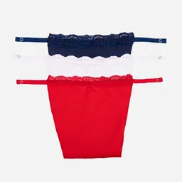 finesse miracle cami Women Dark Blue, White, Red Mock Camisole image 1